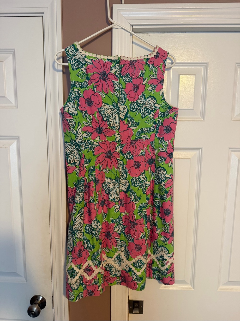Lilly Pulitzer Pink, Green & Teal Floral Shift Dress - Picture 2 of 5